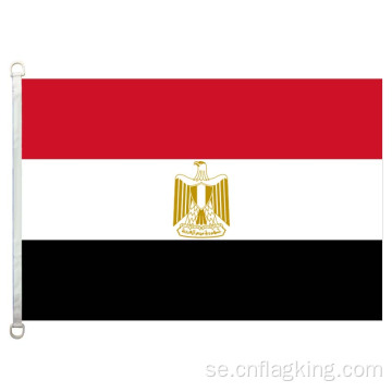 90 * 150cm Egyptens nationella flagga 100% polyster